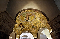 Церковь Успения (Дормицион). Мозаика купола крипты.