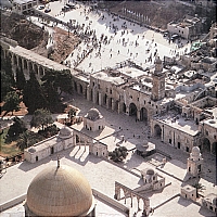 Вид на Храмовую гору сверху.