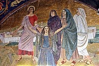 Храм Гроба Господня. Католическая Голгофа. Мозаика «Три Марии у Креста».