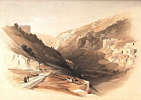 Силоамская купель. Гравюра Дэвида Робертса. 1839 г.