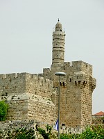Цитадель. Вид на «башню Давида» с западной стороны.