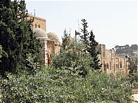 Северная стена Храмовой горы: медресе эс-Саадия, Тёмные ворота, далее медресе Давидария.