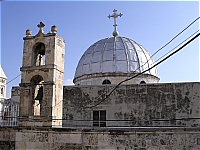 Церковь святого Иоанна Крестителя. Колокольня и купол.